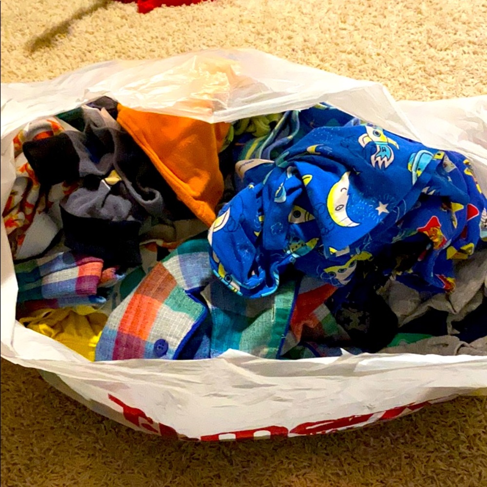 Large Bag of Boys Pajamas 4-5t